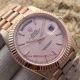 Copy Rolex Day-Date 40MM Rose Gold Stick Markers Pink Dial Man's Watch (4)_th.jpg